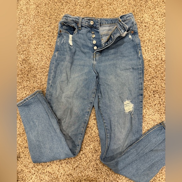 Women's Distressed Jeans OG straight jeans - Picture 1 of 7